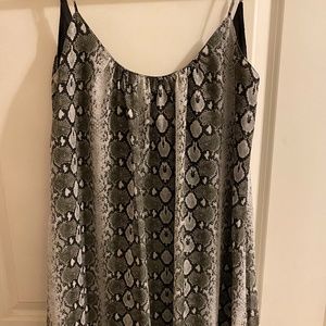 snakeskin dress